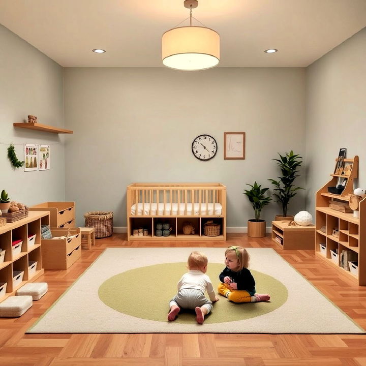 open space for movement in nursery