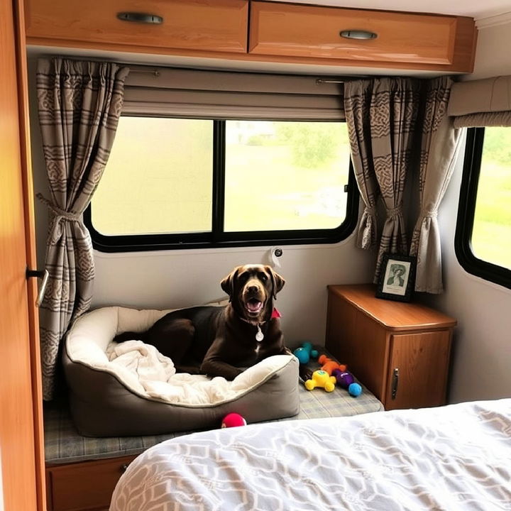 optimize rv bedroom for pet comfort