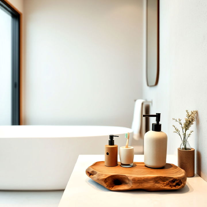 organic shaped bath accessories