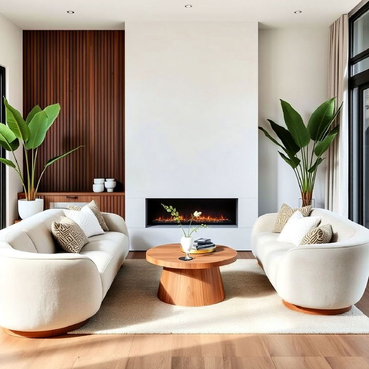 organic shapes modern interior design