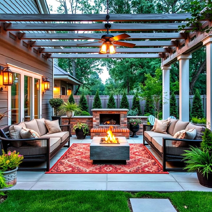 outdoor living room for relaxation and entertaining