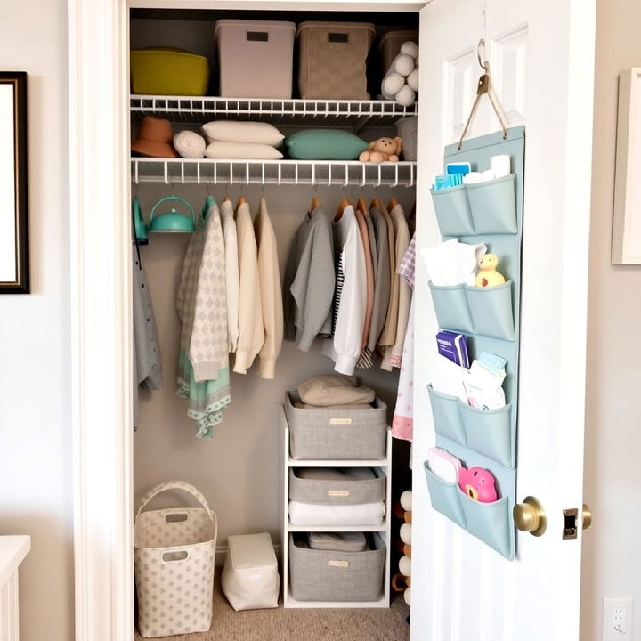 over the door organizers for nursery closet