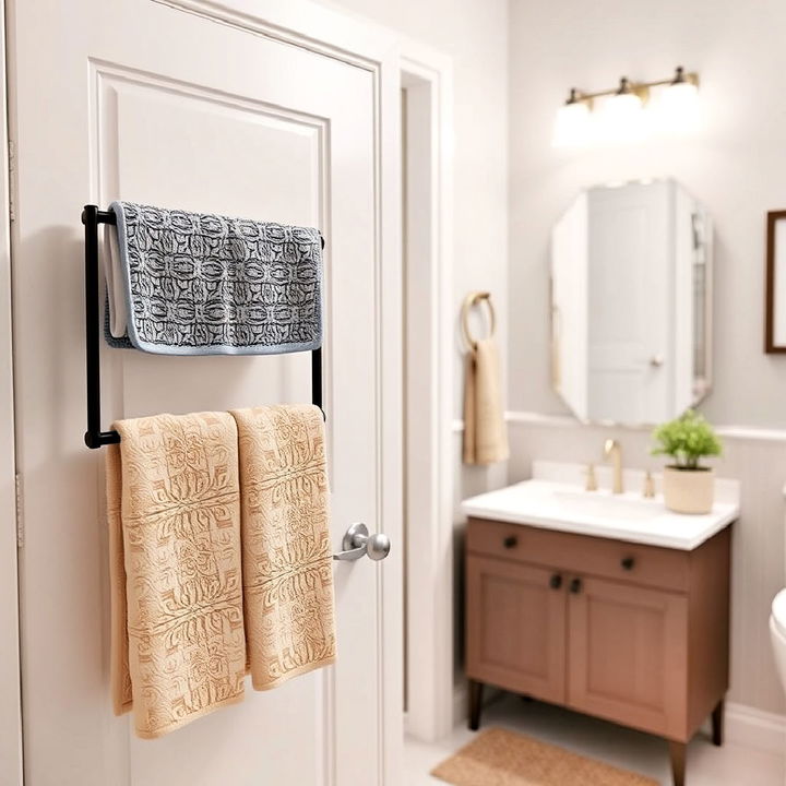 over the door towel rack for bathroom