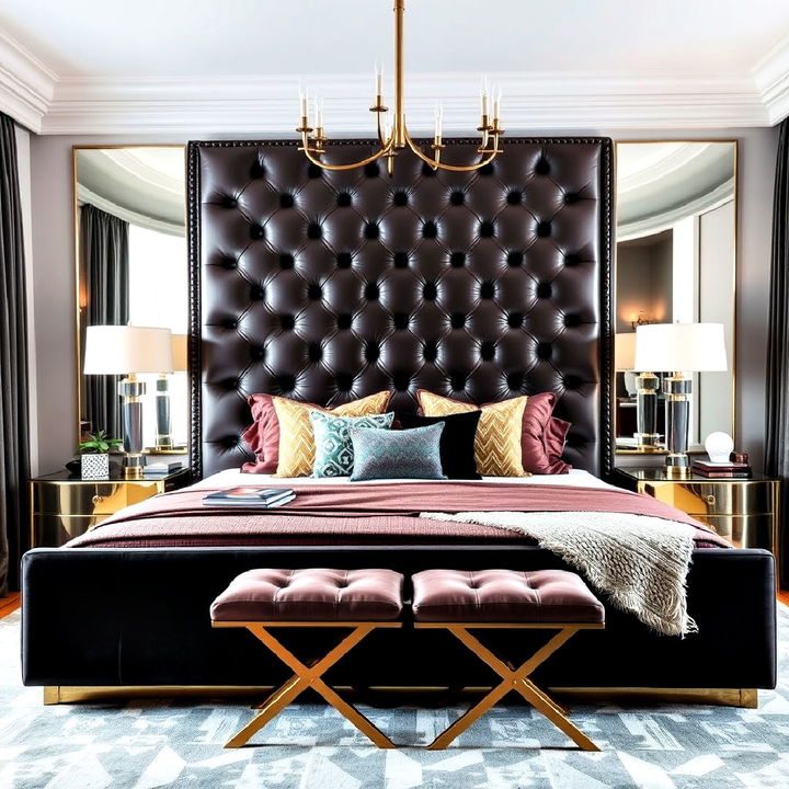 oversized headboard for a bold statement