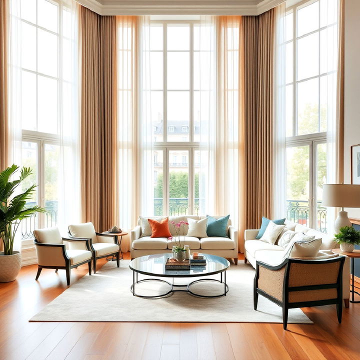 oversized living room windows for natural light