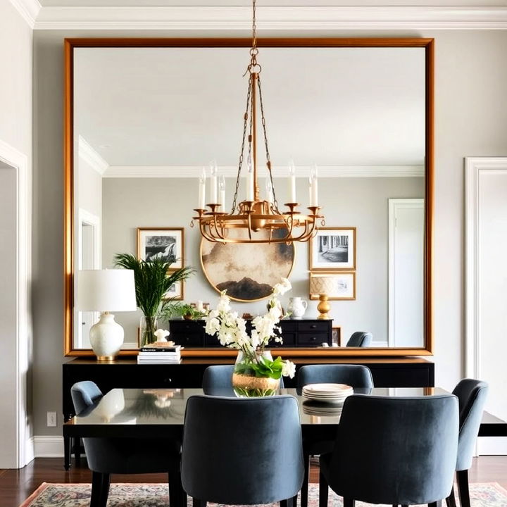 oversized mirror for dining room