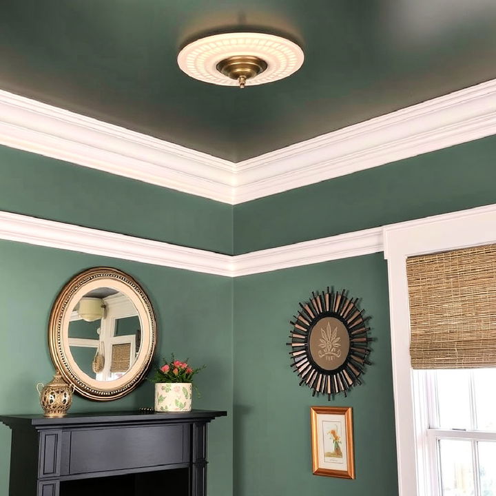 painted ceiling trim