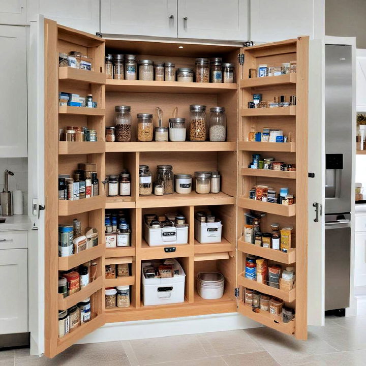 pantry station for organizing bulk items