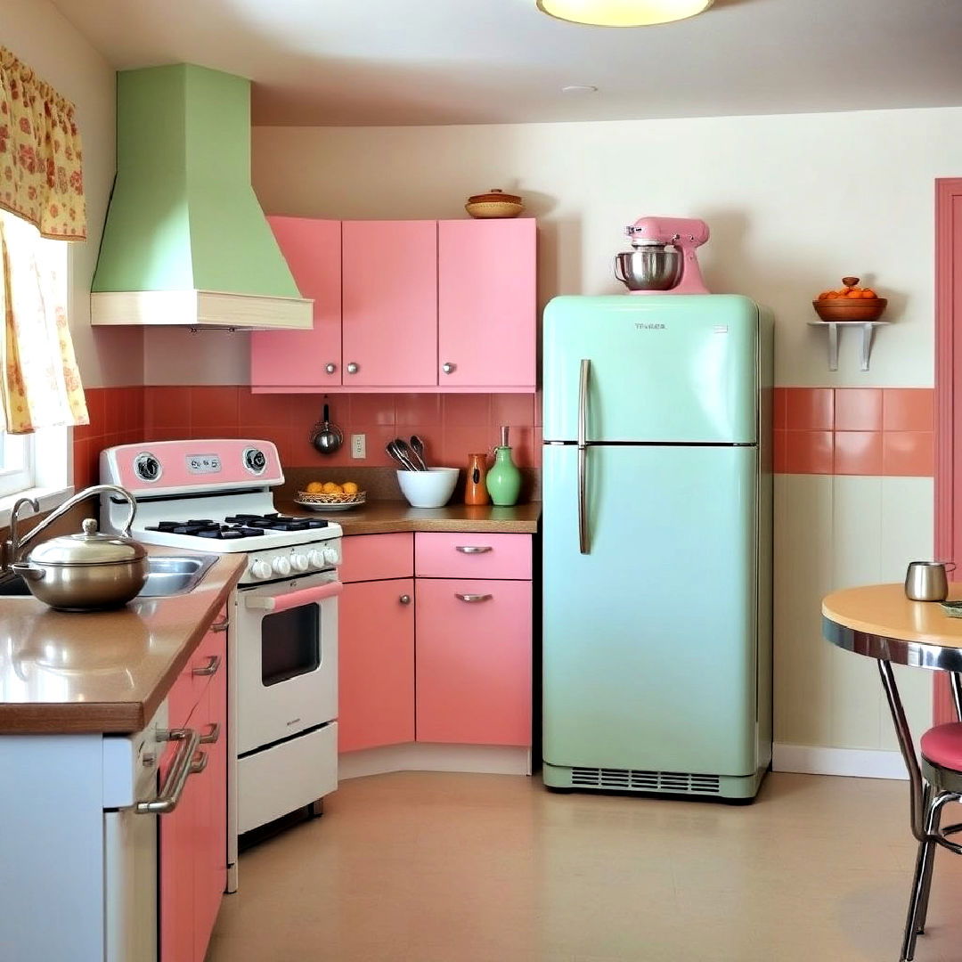 pastel colored appliances for kitchen