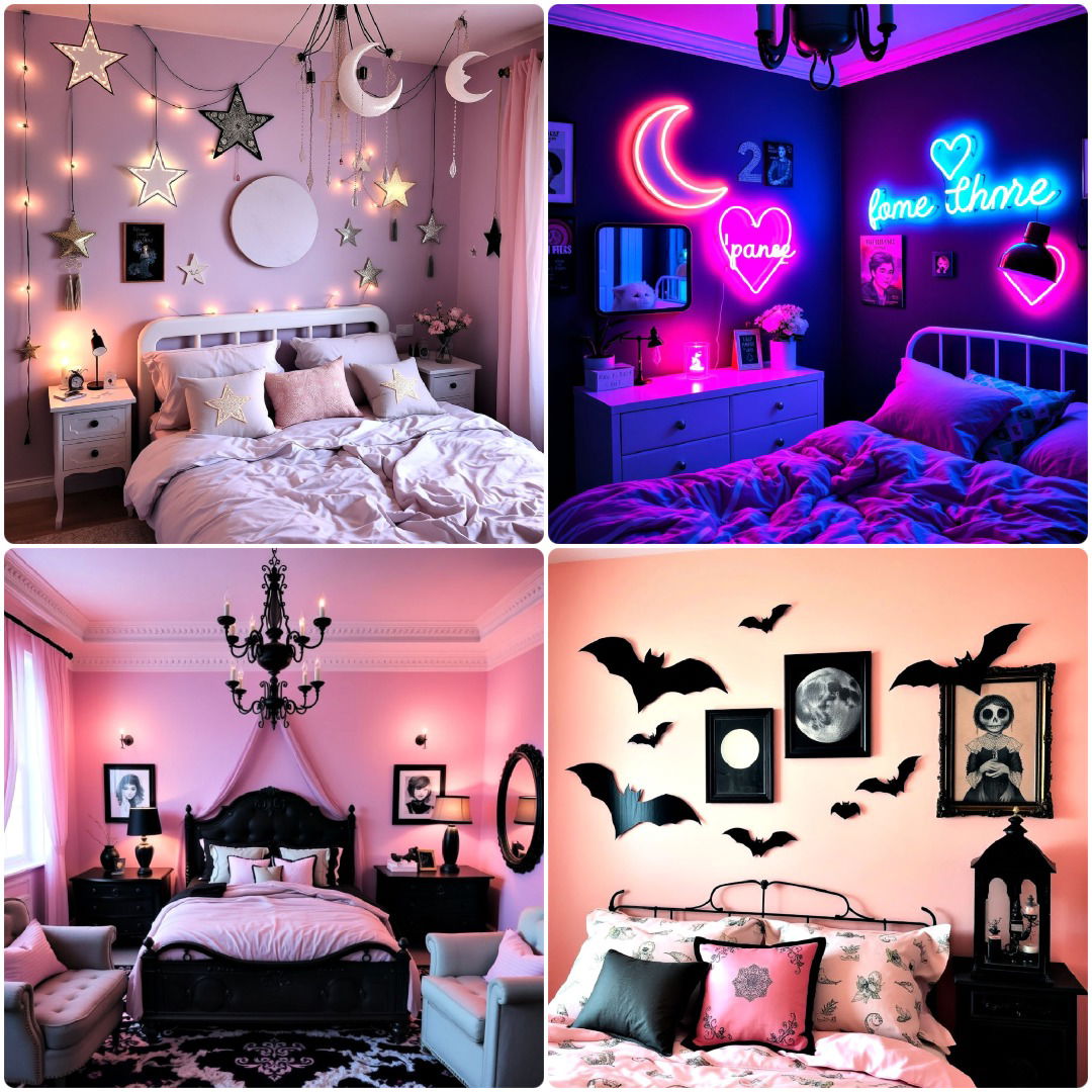 15 Pastel Goth Bedroom Ideas for A Unique Aesthetic