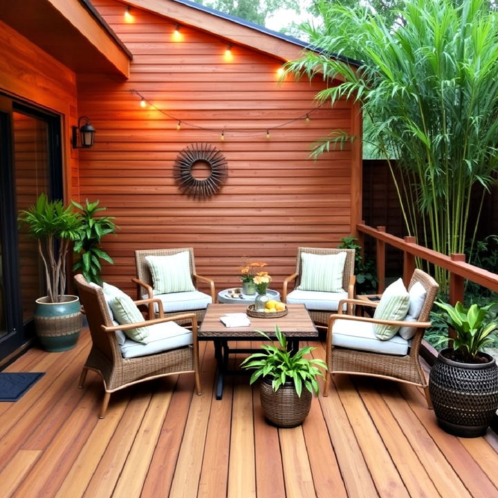 patio bamboo decking