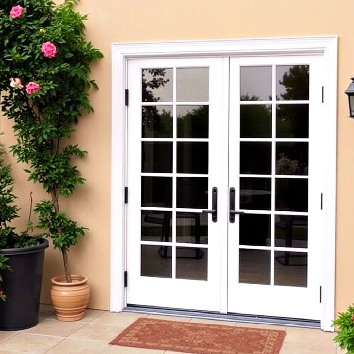 patio french double door for elegance