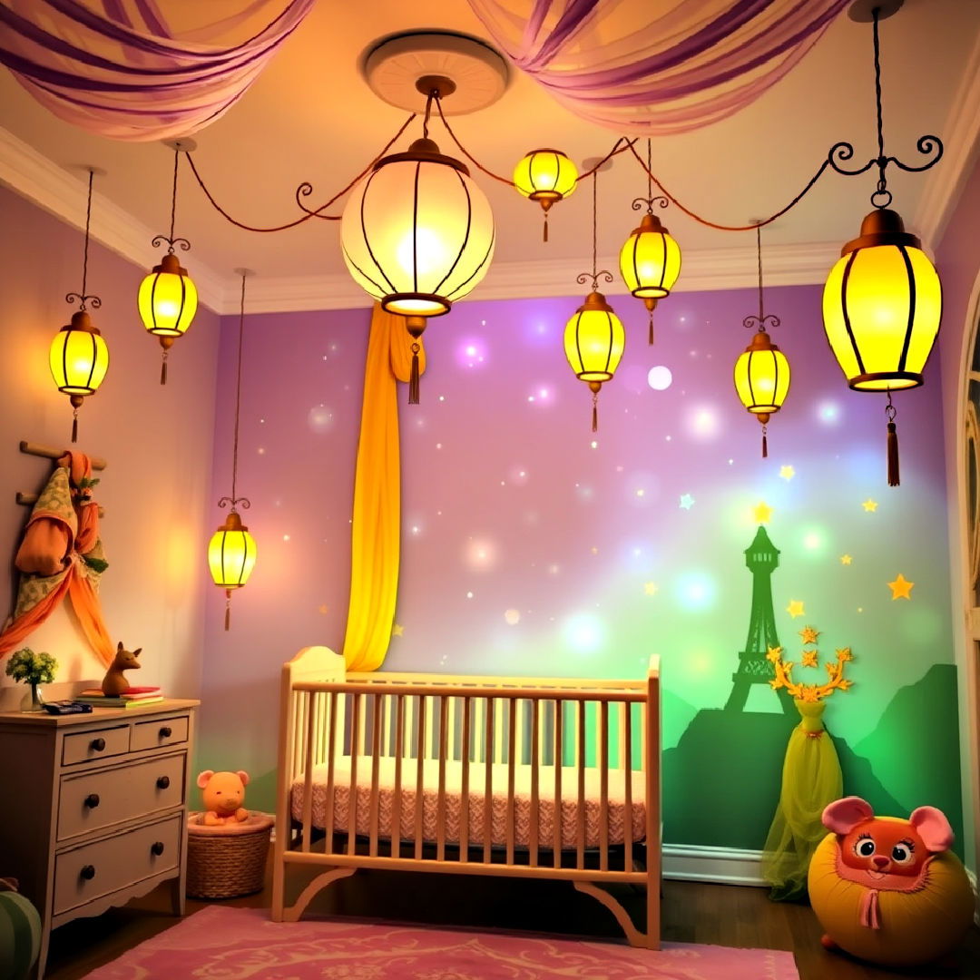 peaceful tangled lantern themed nursery