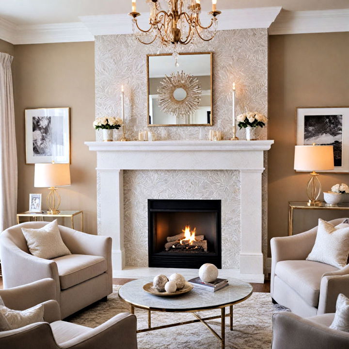 pearl quartz to enhance fireplace s sparkle