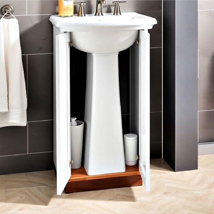 pedestal sink storage cabinet