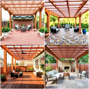 pergola flooring ideas