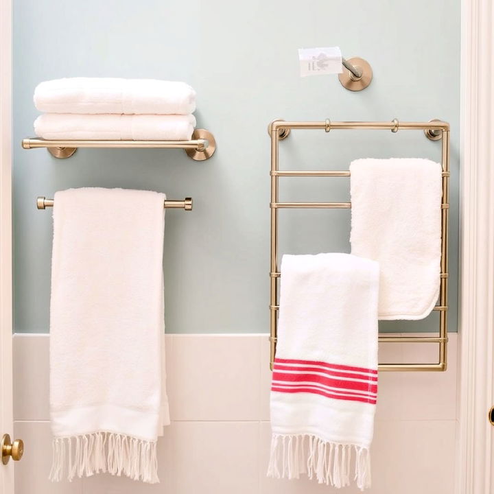 personalized bathroom towel racks