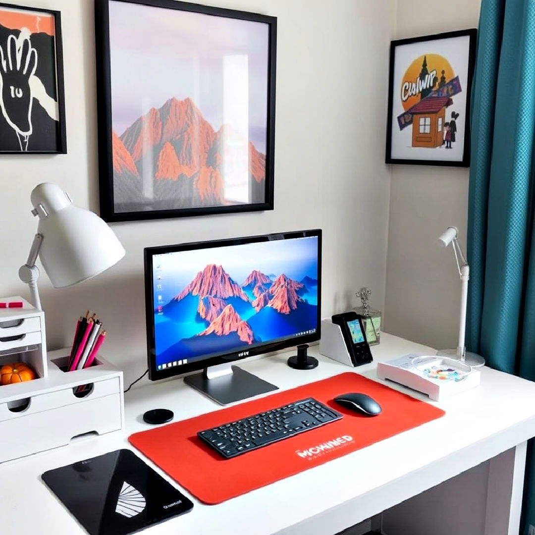 personalized desk accessories and artwork