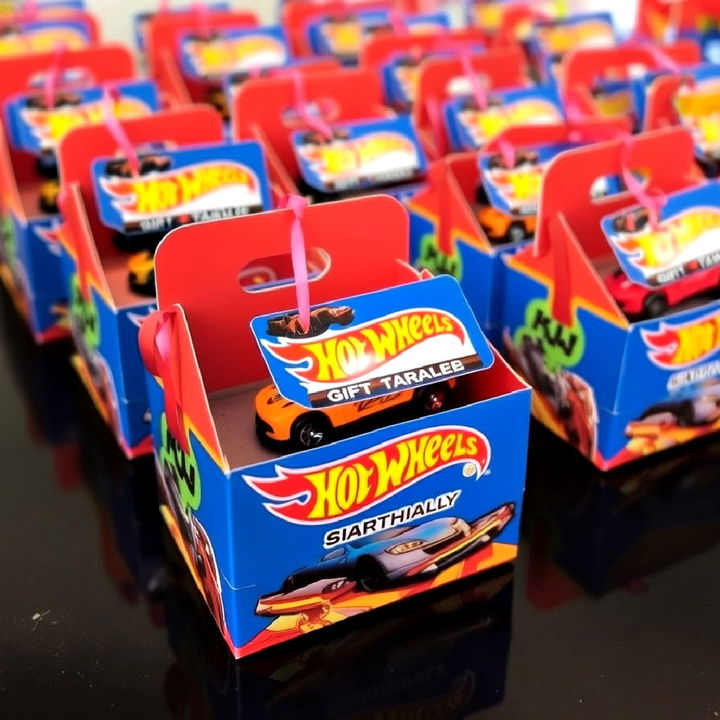 personalized hot wheels party favors