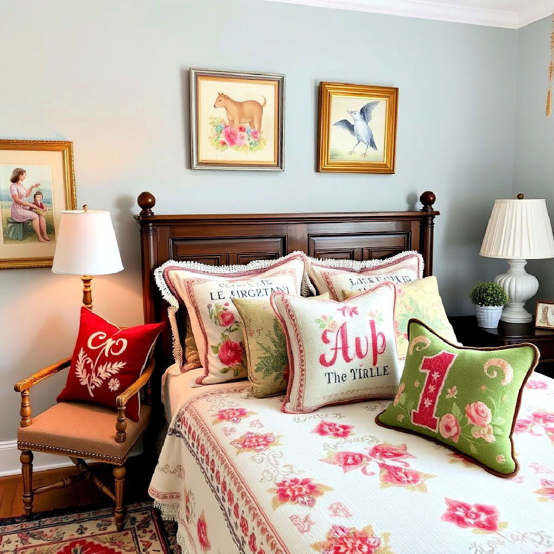 personalized needlepoint pillows