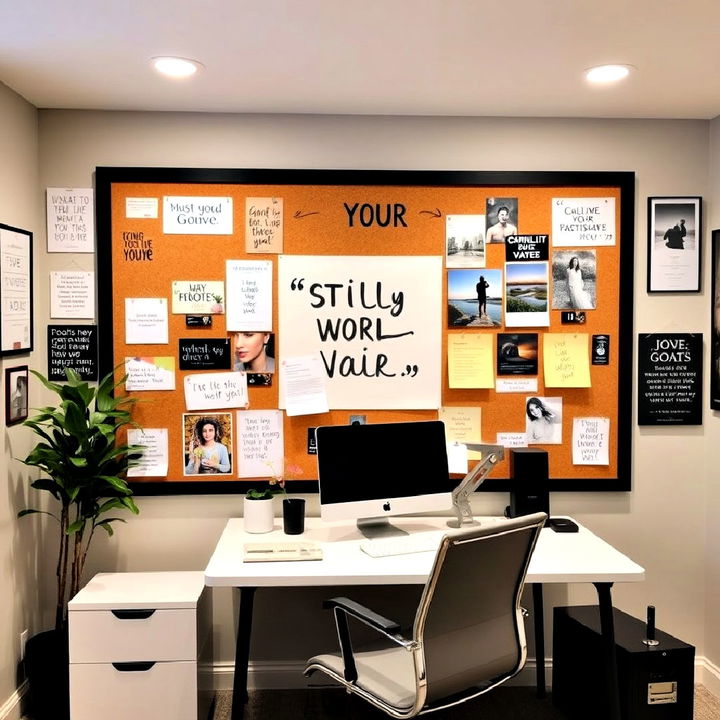 personalized vision board wall