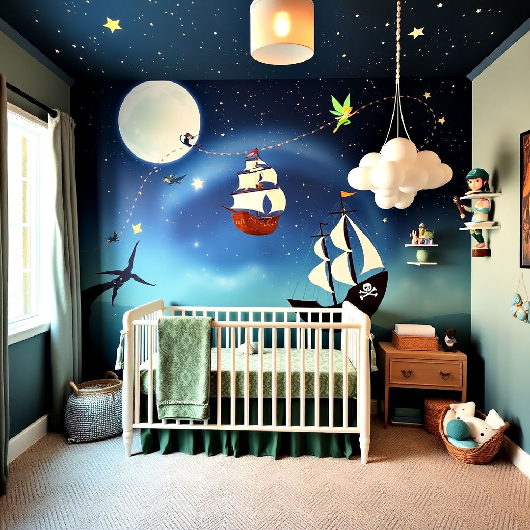 peter pan and neverland theme nursery