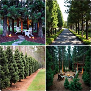 pine tree landscape ideas