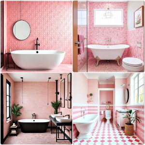 pink tile bathroom ideas