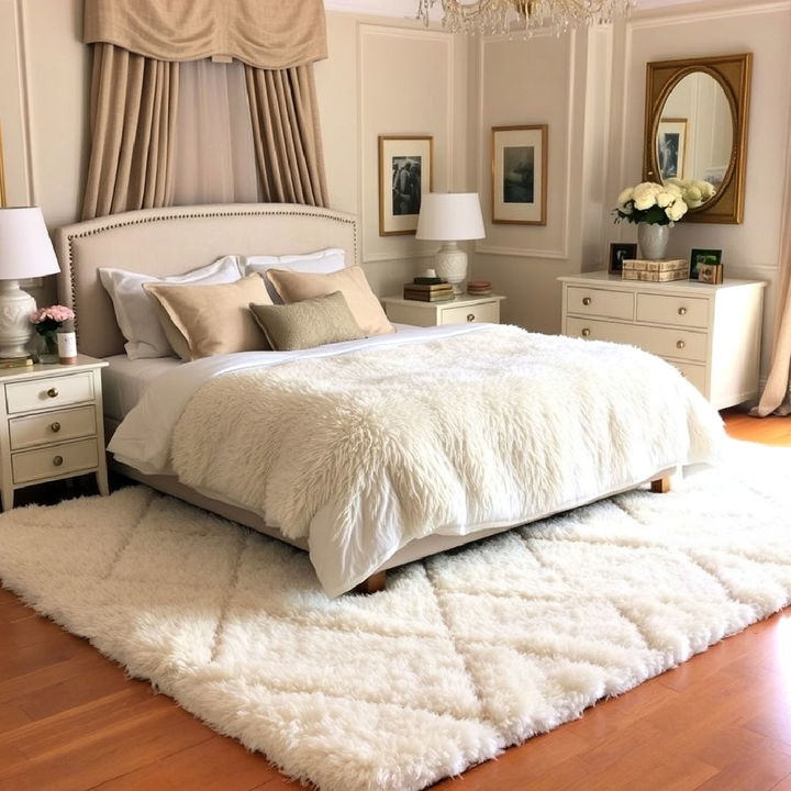 plush area rug for blair waldorf bedroom