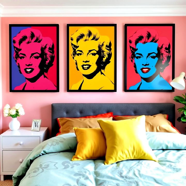 pop art posters for 60s bedroom