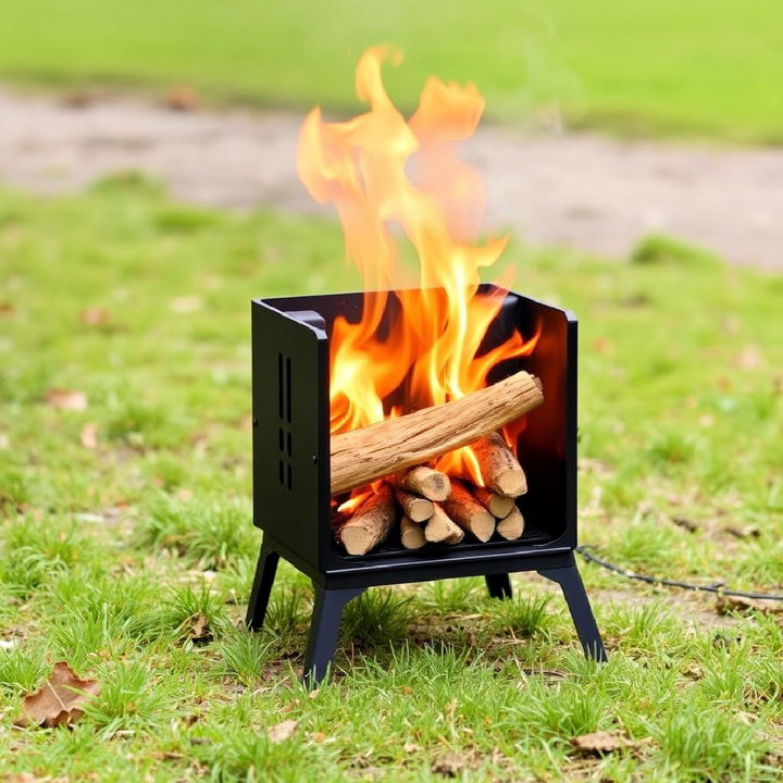 portable log burner for campers