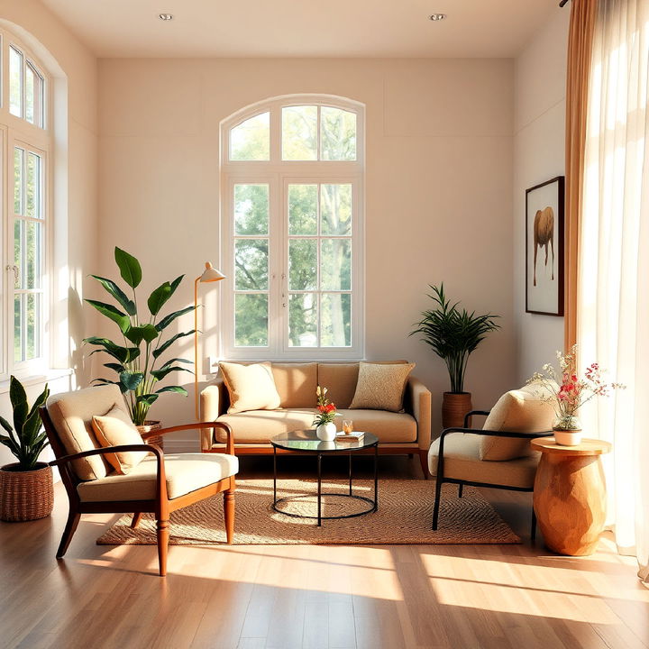 position furniture near windows for natural light