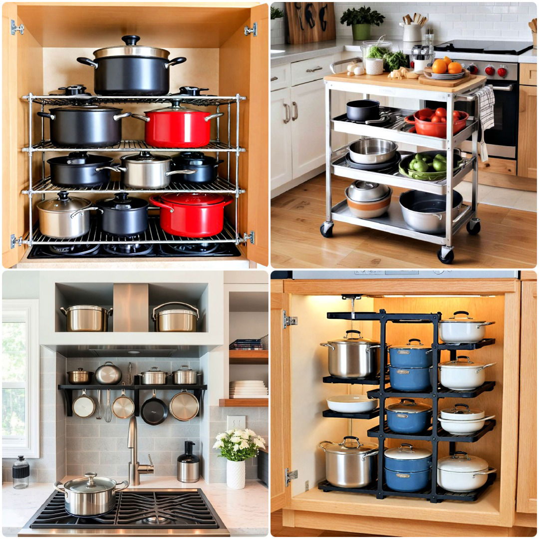 25 Pot and Pan Storage Ideas for A Clutter-Free Kitchen