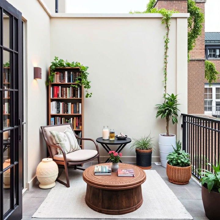 private reading nook for terrace