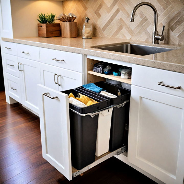 pull out trash bins for your kitchen