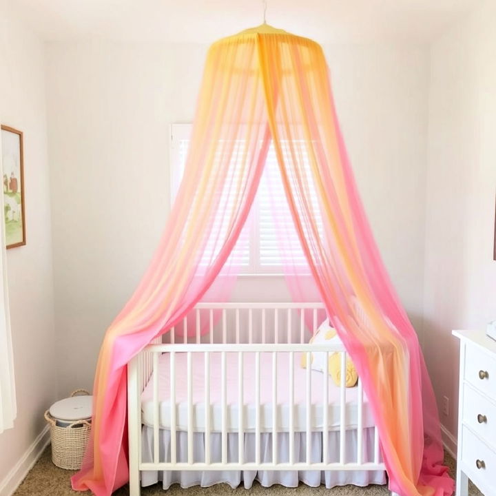 rainbow canopy for nursery