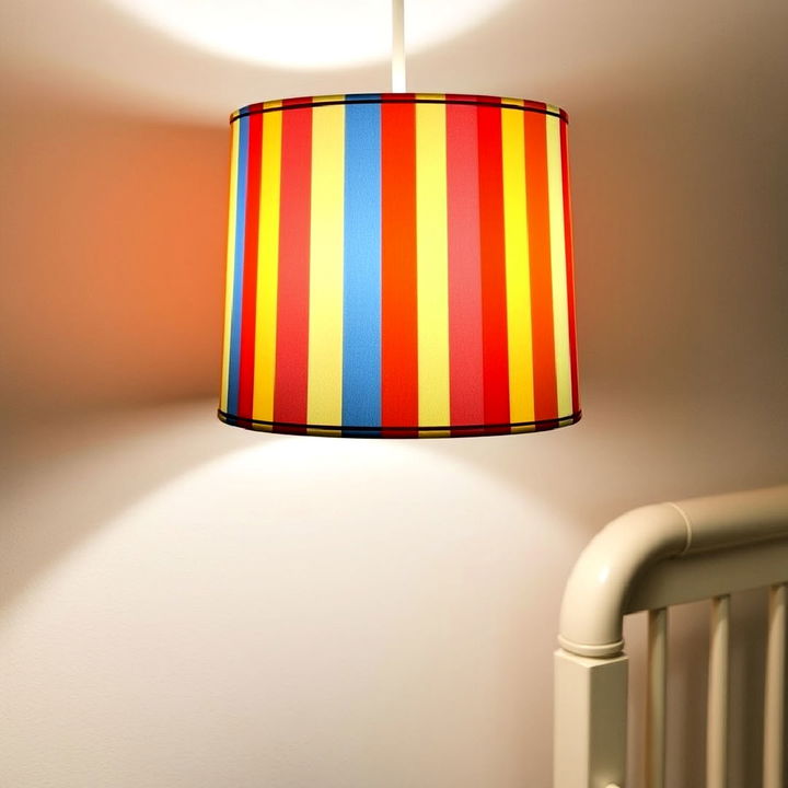 rainbow lampshade for nursery