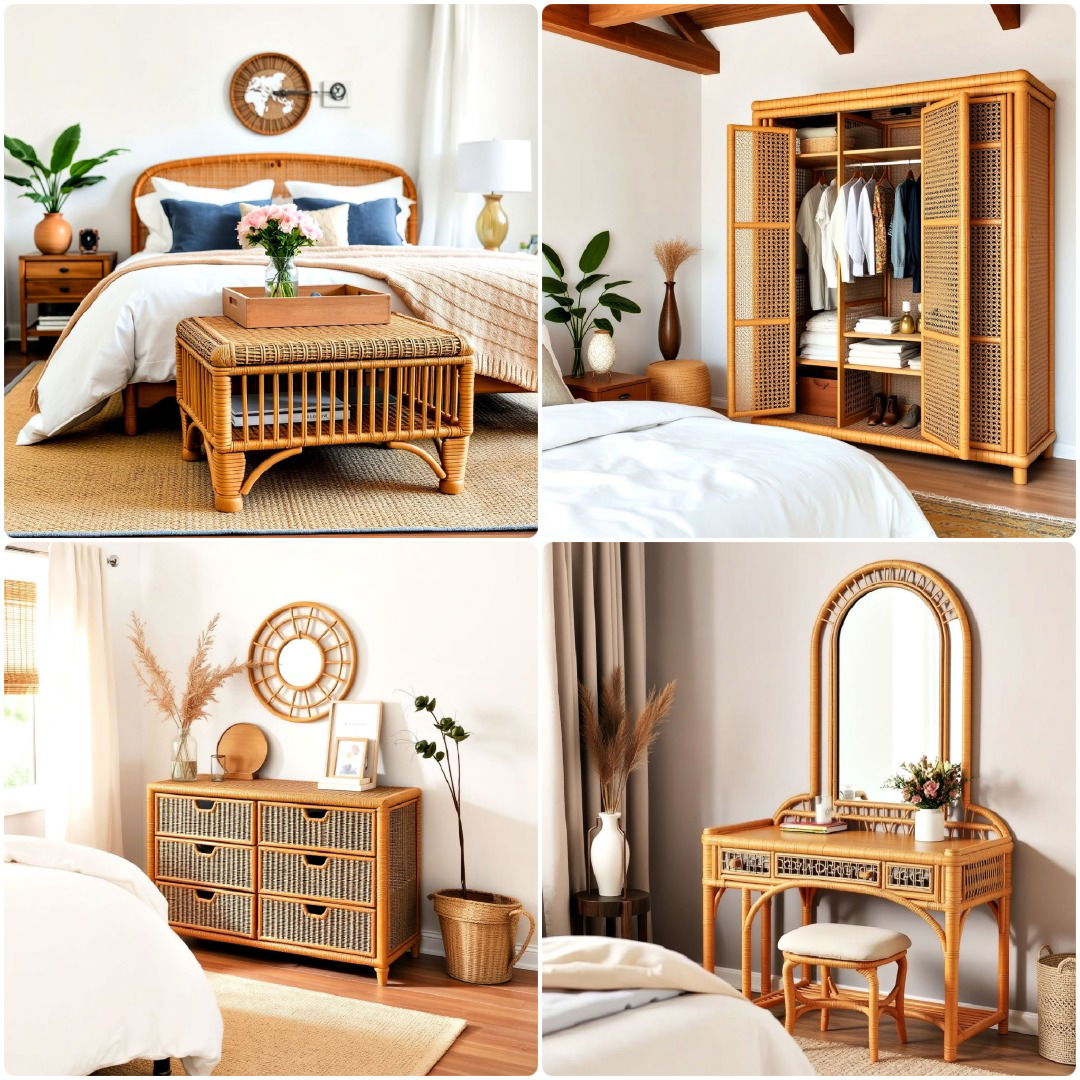 20 Rattan Bedroom Furniture Ideas and Inspiration