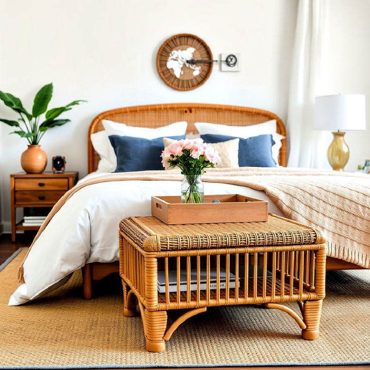 rattan bedroom furniture ottoman