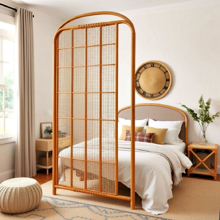 rattan room divider for bedroom