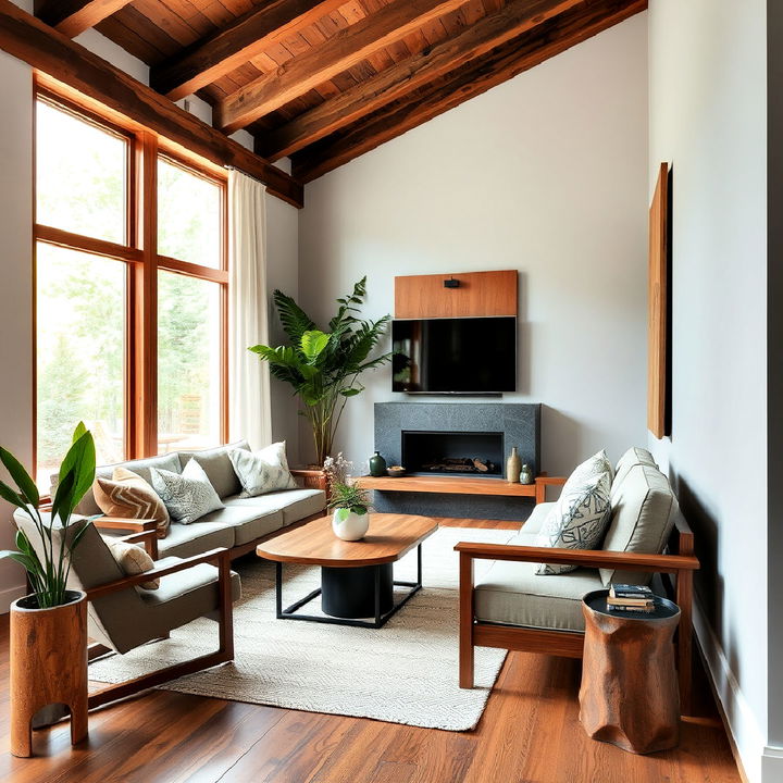 reclaimed wood features organic modern interior