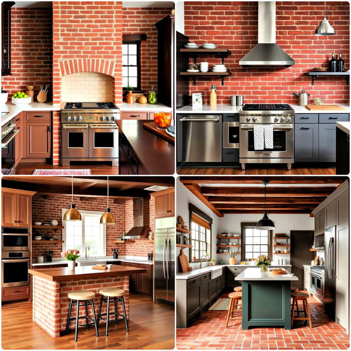 red brick kitchen ideas