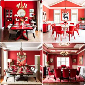 red dining room ideas