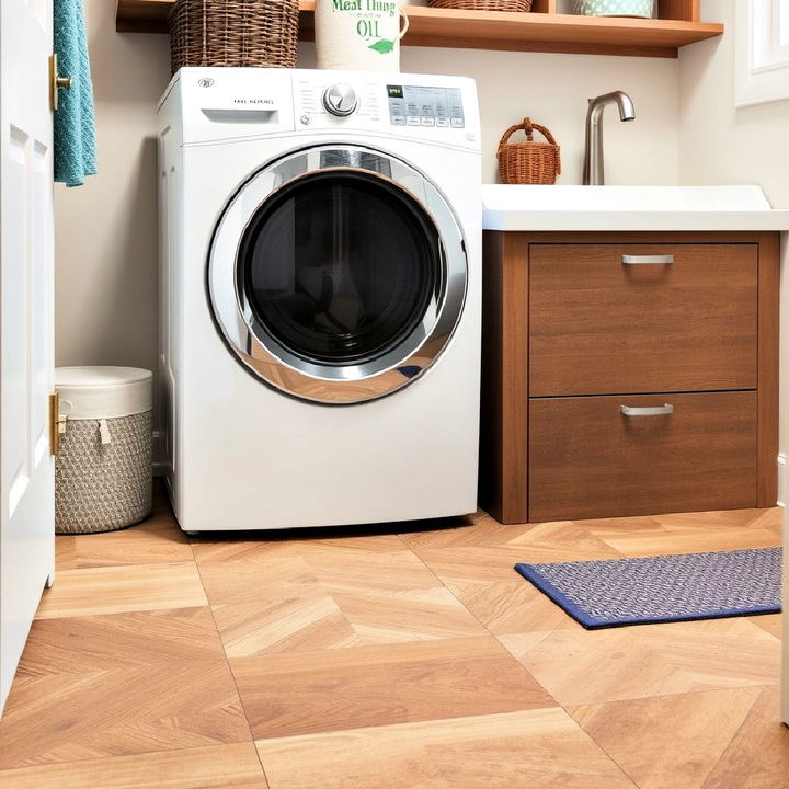 resilient flooring for laundry room