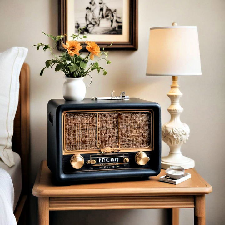 retro style stylish radio decor