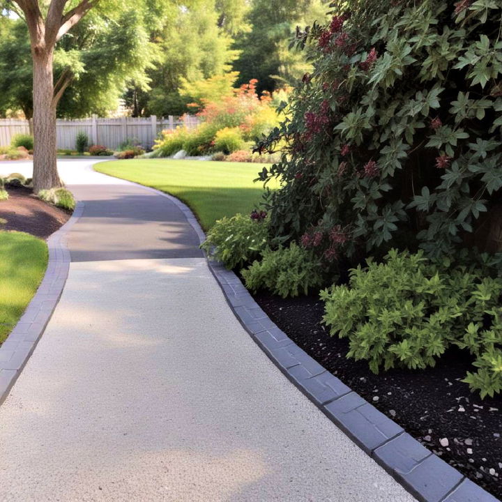 rubber gravel pathway edging