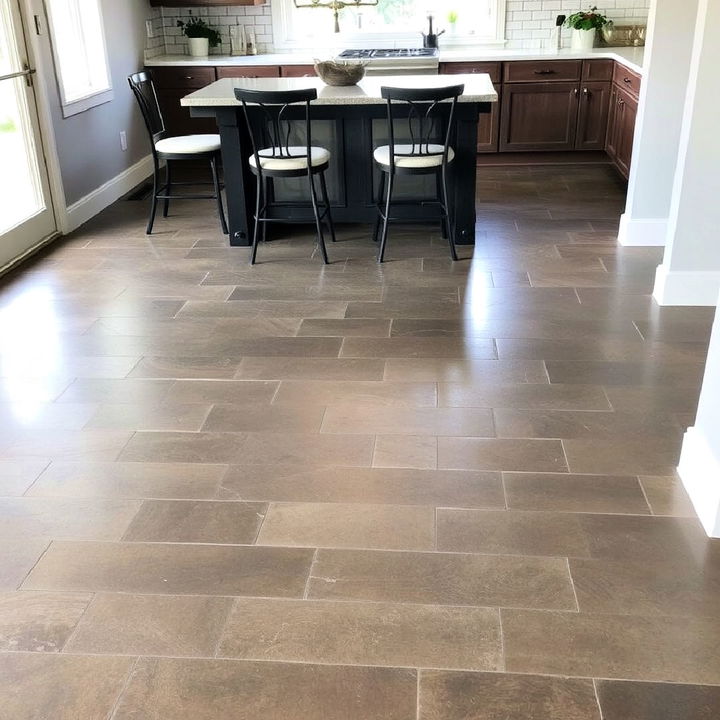 rustic concrete overlay floor