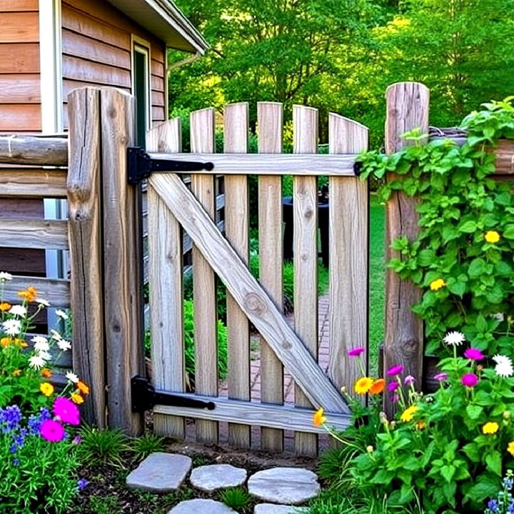 rustic farm garden gate