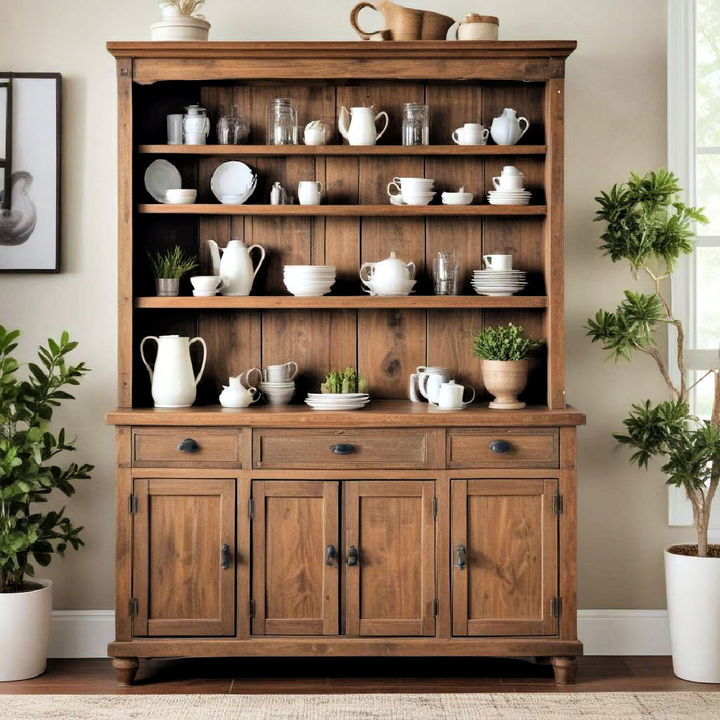 rustic farmhouse hutch design