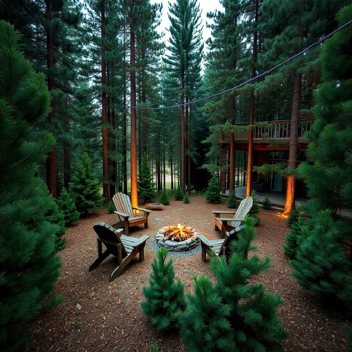 rustic pine tree cabin retreat